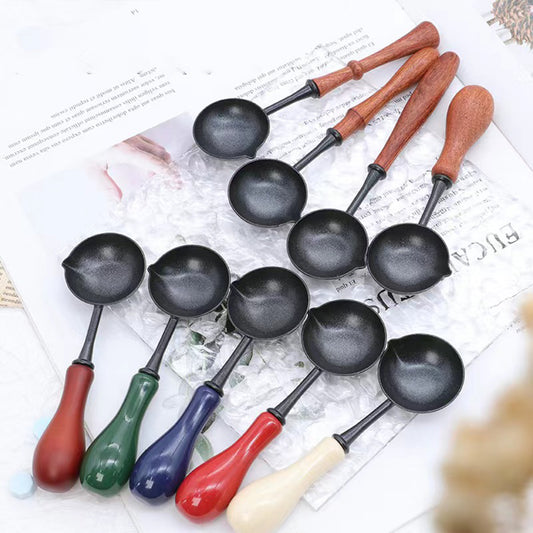 A non-stick wax spoons, Wooden Sealing Wax Spoon